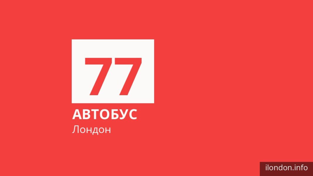 Автобус 77 в Лондоне
