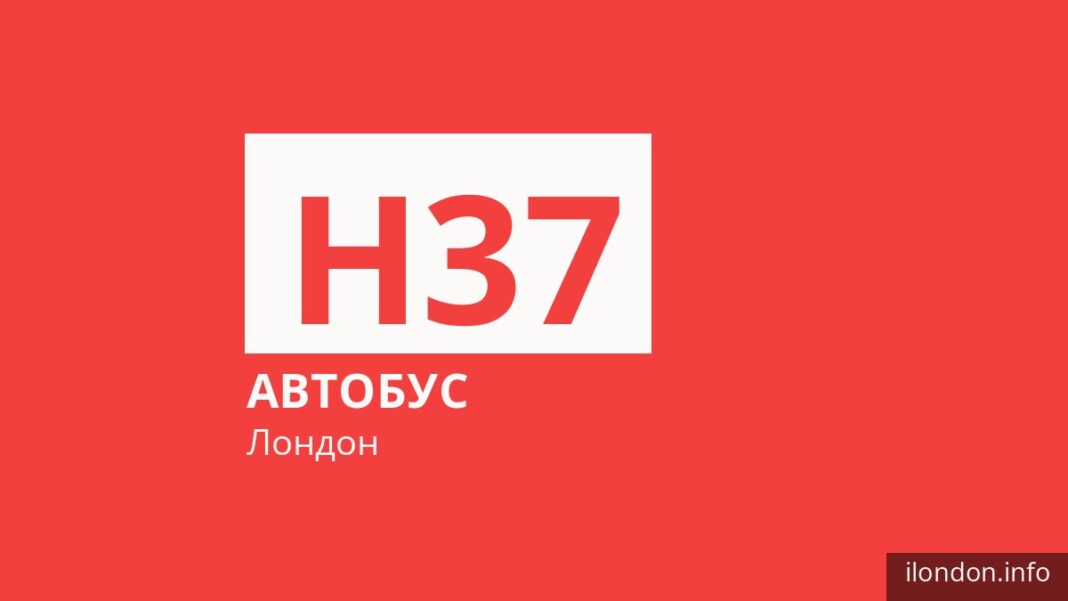 Автобус H37 в Лондоне