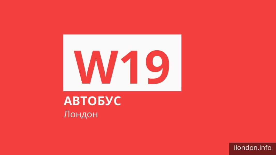 Автобус W19 в Лондоне
