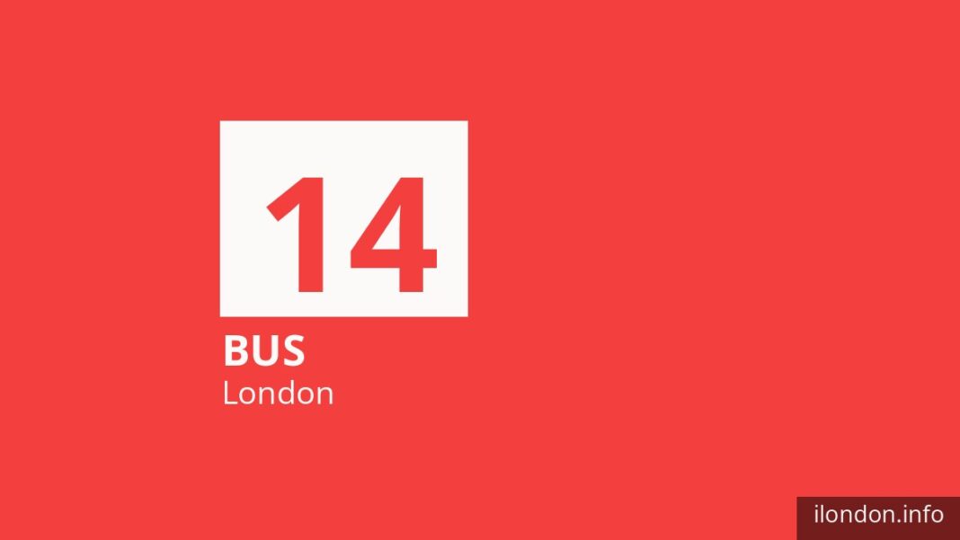 Bus route 14 in London