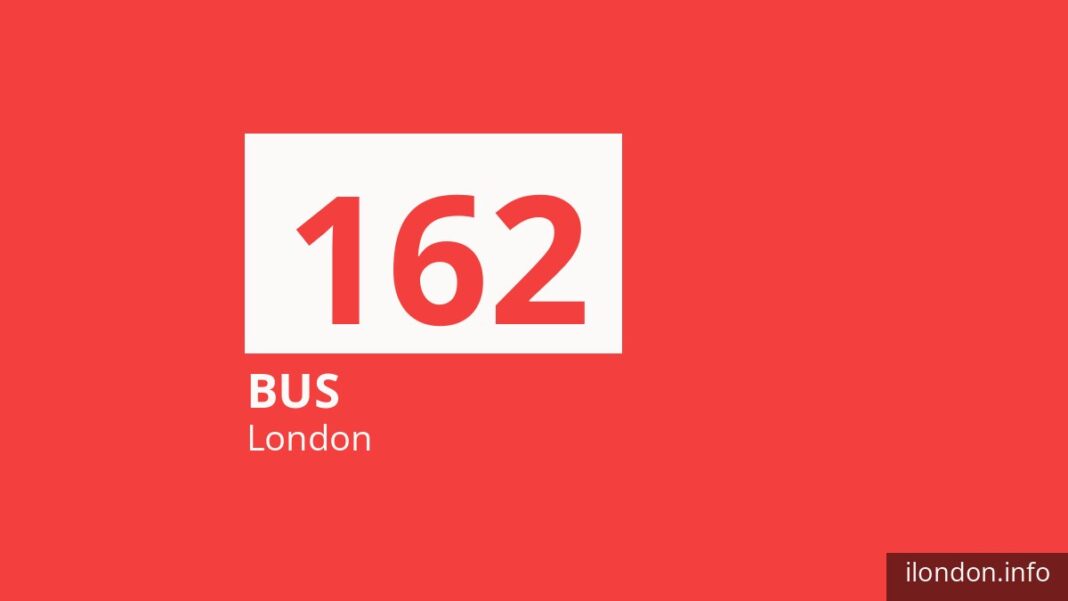 Bus route 162 in London