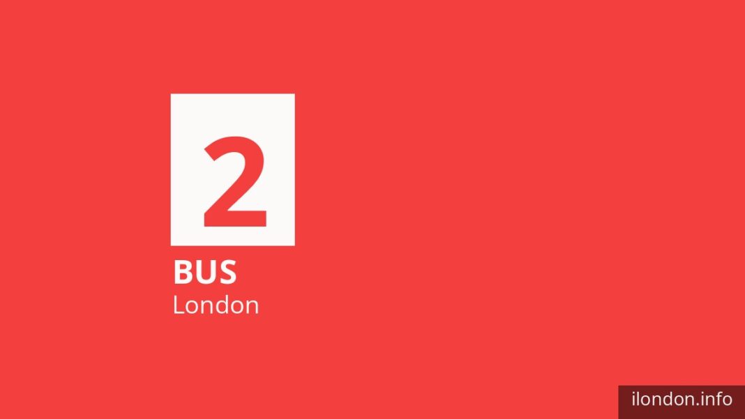 Bus route 2 in London