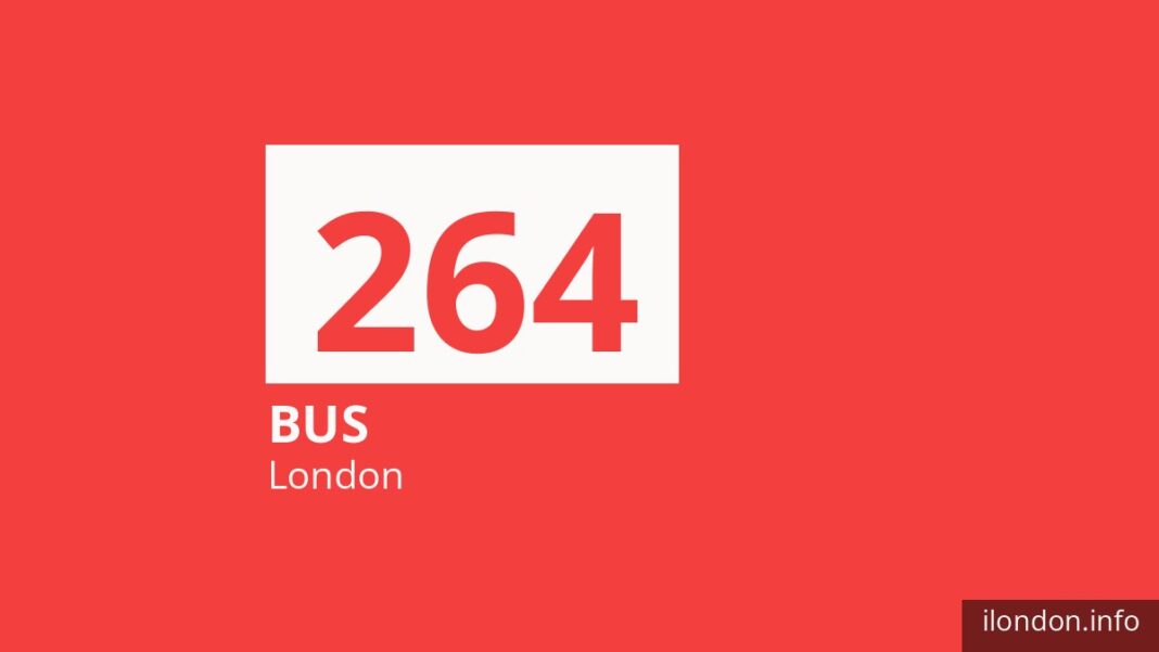 Bus route 264 in London
