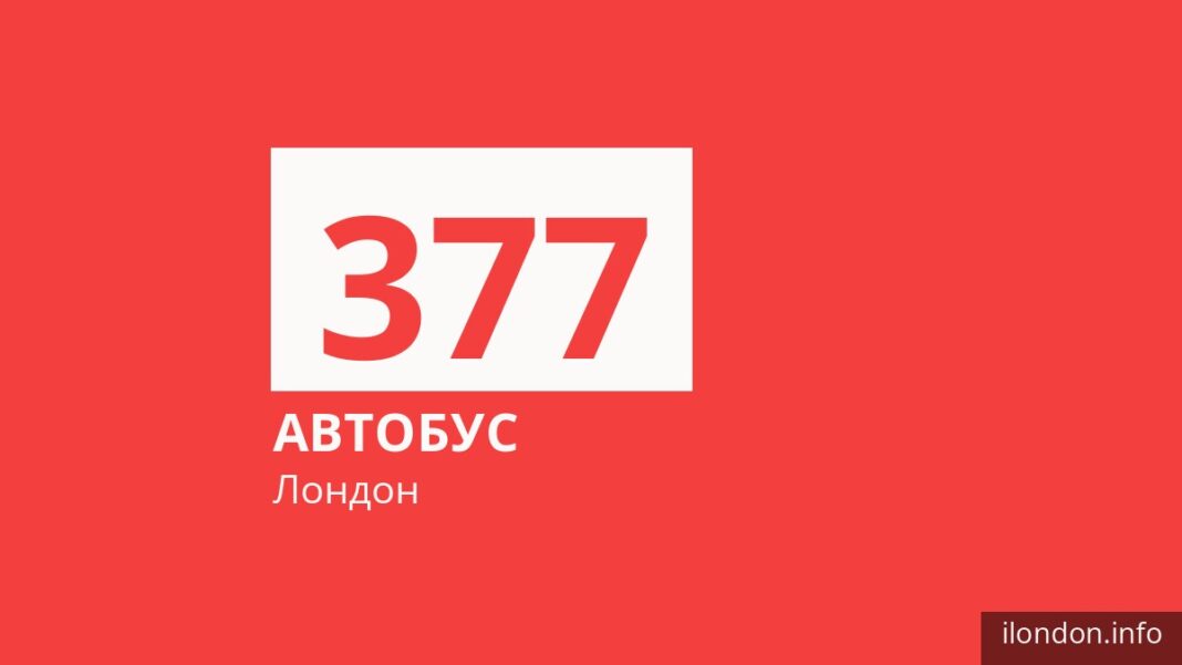 Автобус 377 у Лондоні