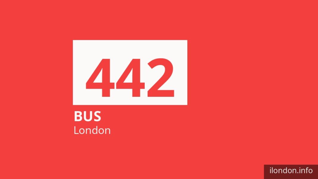 Bus route 442 in London