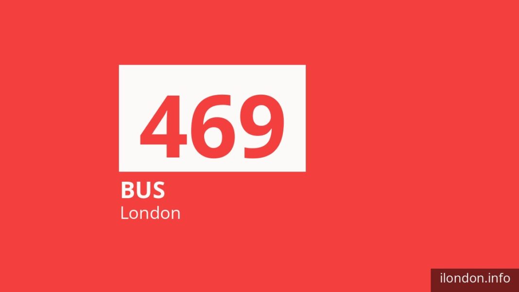 Bus route 469 in London