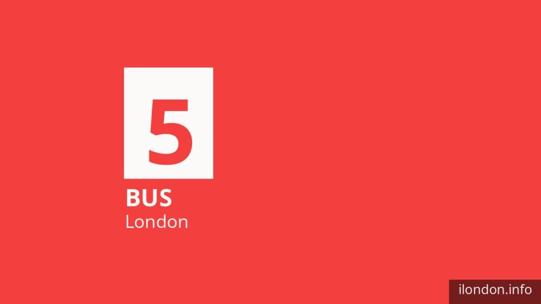 Bus route 5 in London