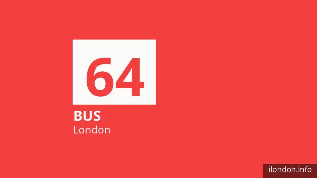 Bus route 64 in London