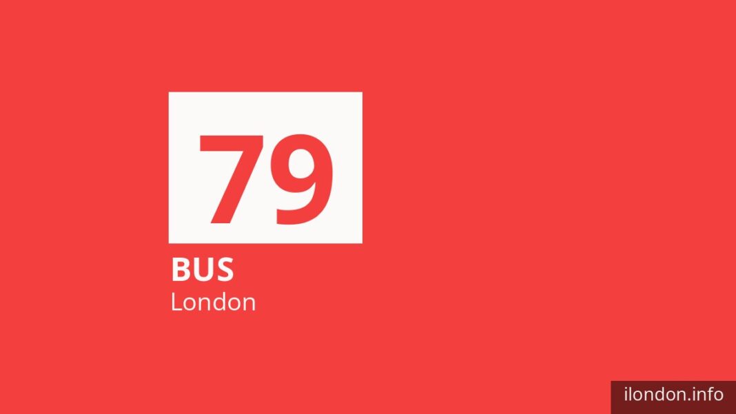 Bus route 79 in London