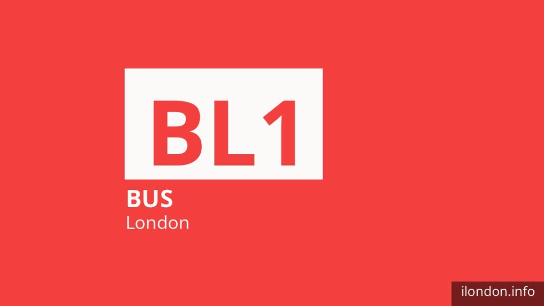 Bus route BL1 in London