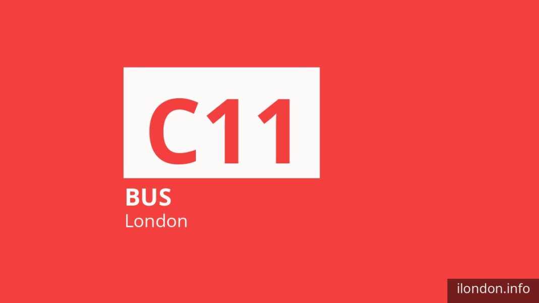 Bus route C11 in London