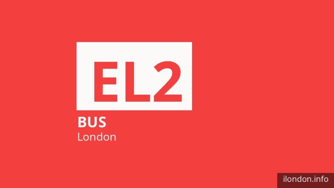 Bus route EL2 in London