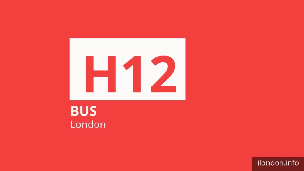 Bus route H12 in London