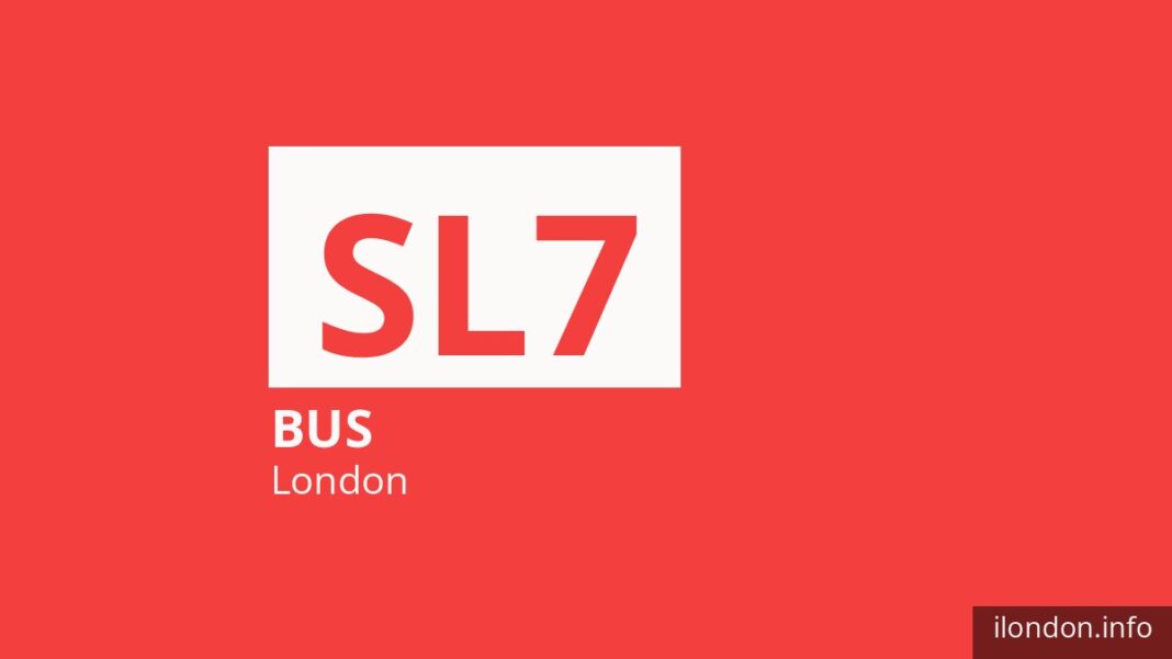Bus route SL7 in London