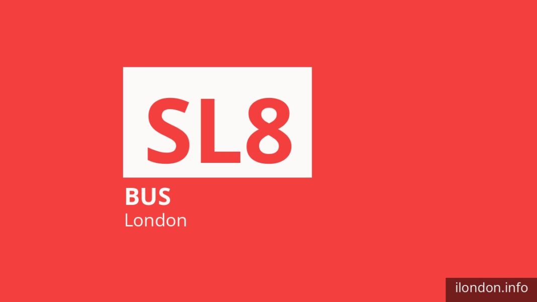 Bus route SL8 in London