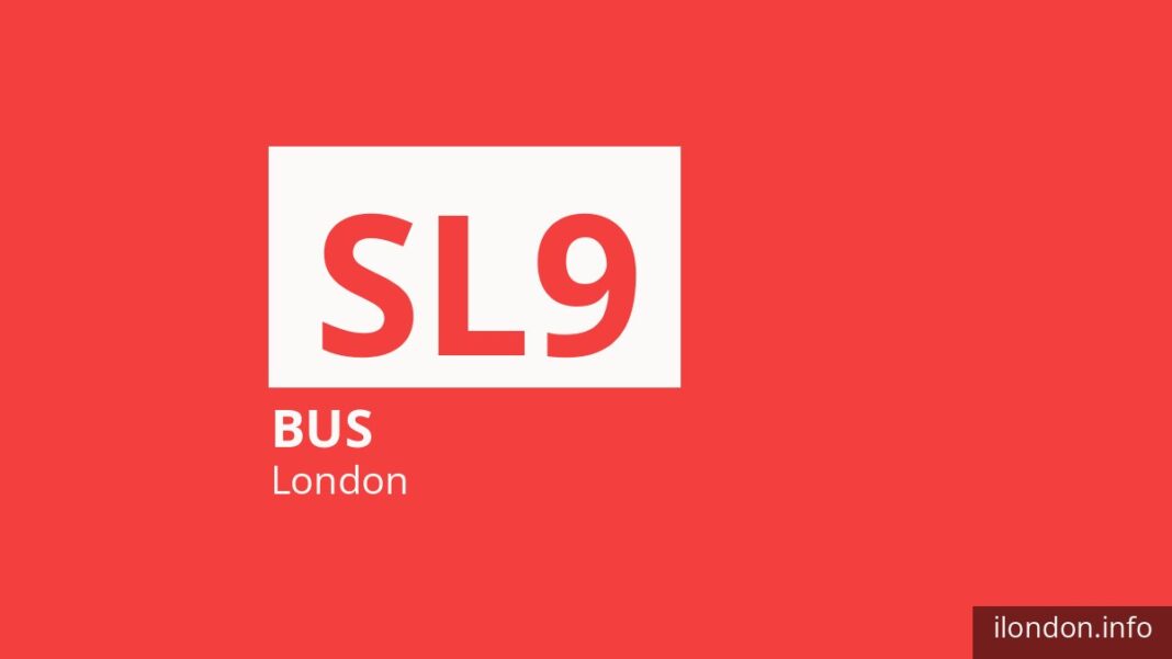 Bus route SL9 in London