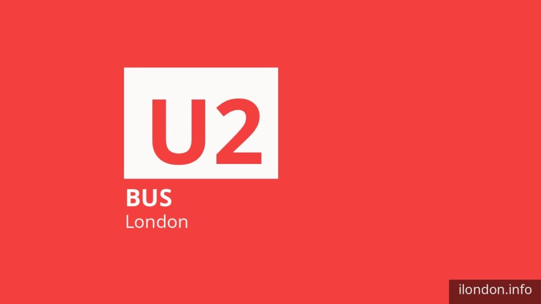 Bus route U2 in London