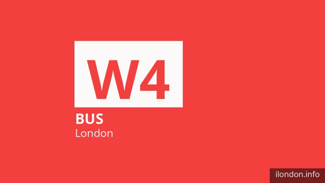 Bus route W4 in London