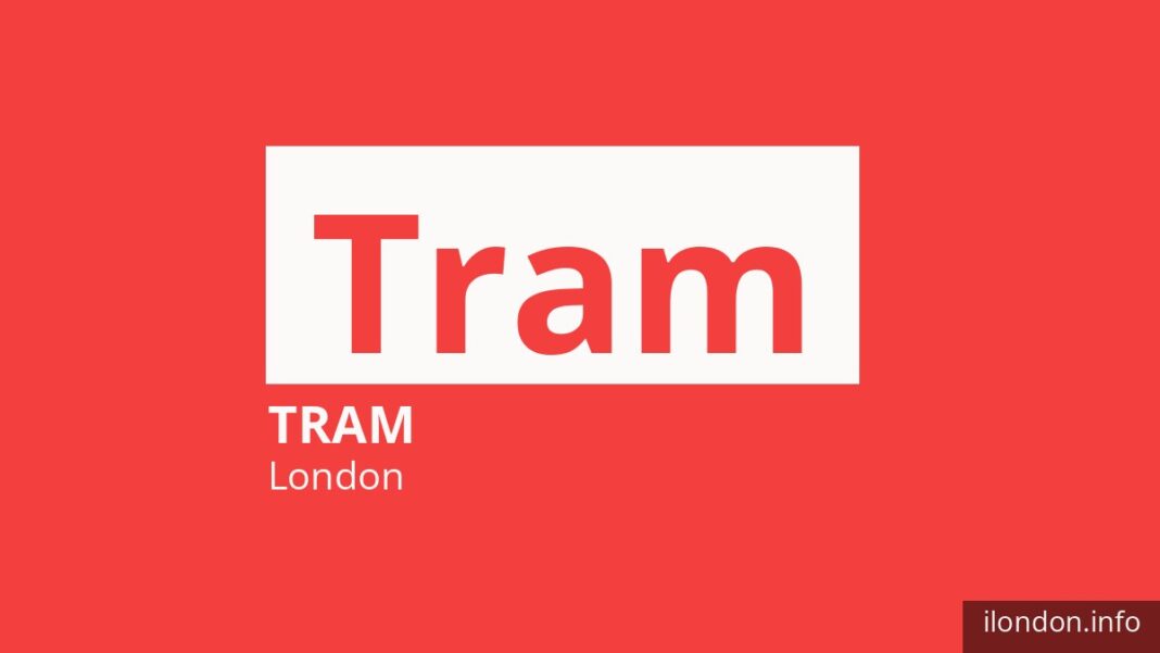Tram route Tram in London